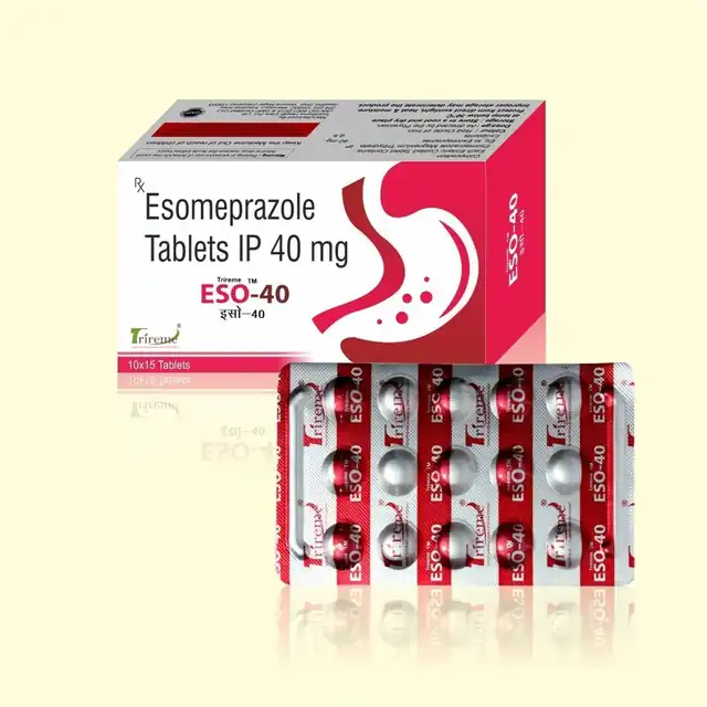 Esomeprazole 40 mg tablets product photograph