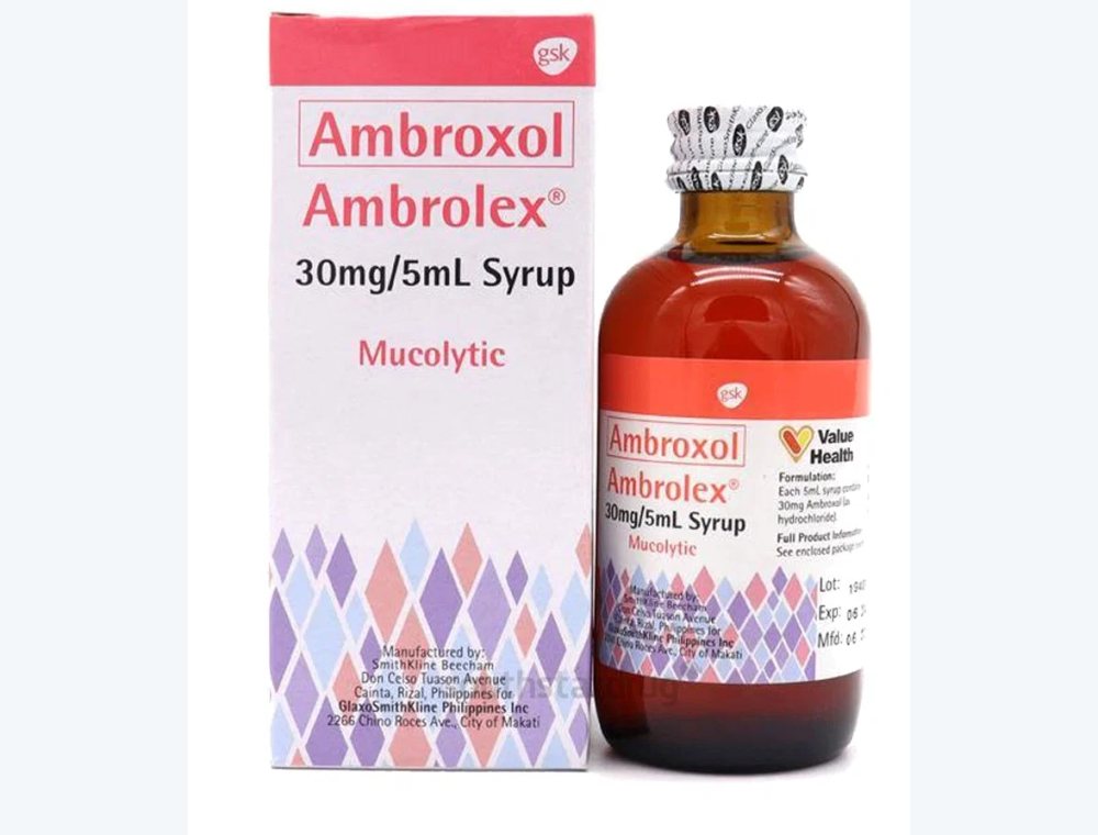 Ambroxol 30 mg / 5 ml real medicine product photograph, view 1