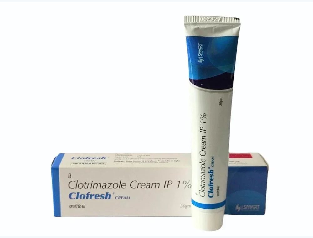 Clotrimazole 1% w/w real medicine product photograph, view 1