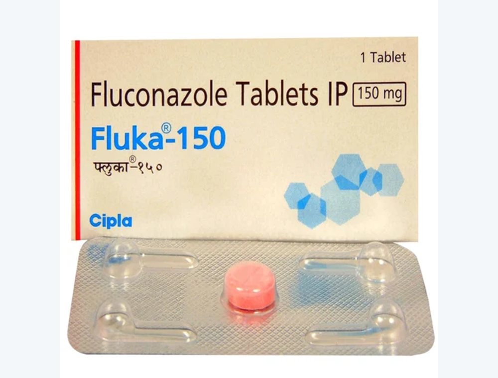 Fluconazole 150 mg real medicine product photograph, view 1