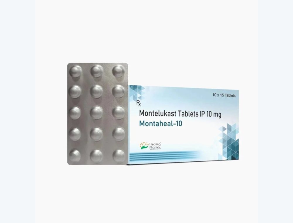 Montelukast 10 mg real medicine product photograph, view 1