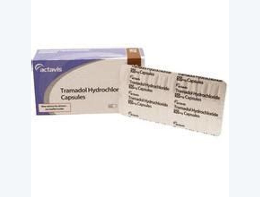 Tramadol 50 mg real medicine product photograph, view 1
